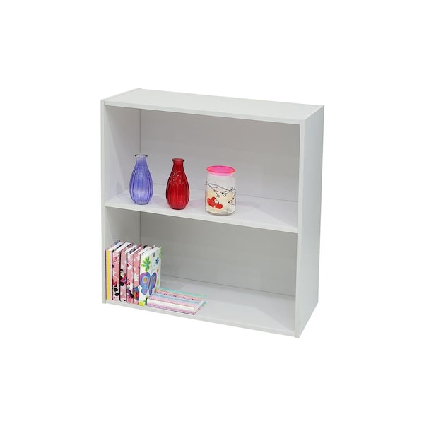 Kb 24 x 24 x 11 in. Wood 2 Tier Bookcase - White BK1560 - main